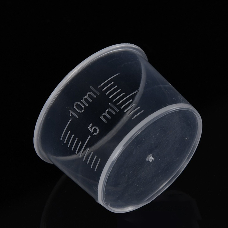Commercial Kitchen Items - 20er-Pack 10 ml Messbecher, durchsichtige Einweg-Flüssigkeitsbecher