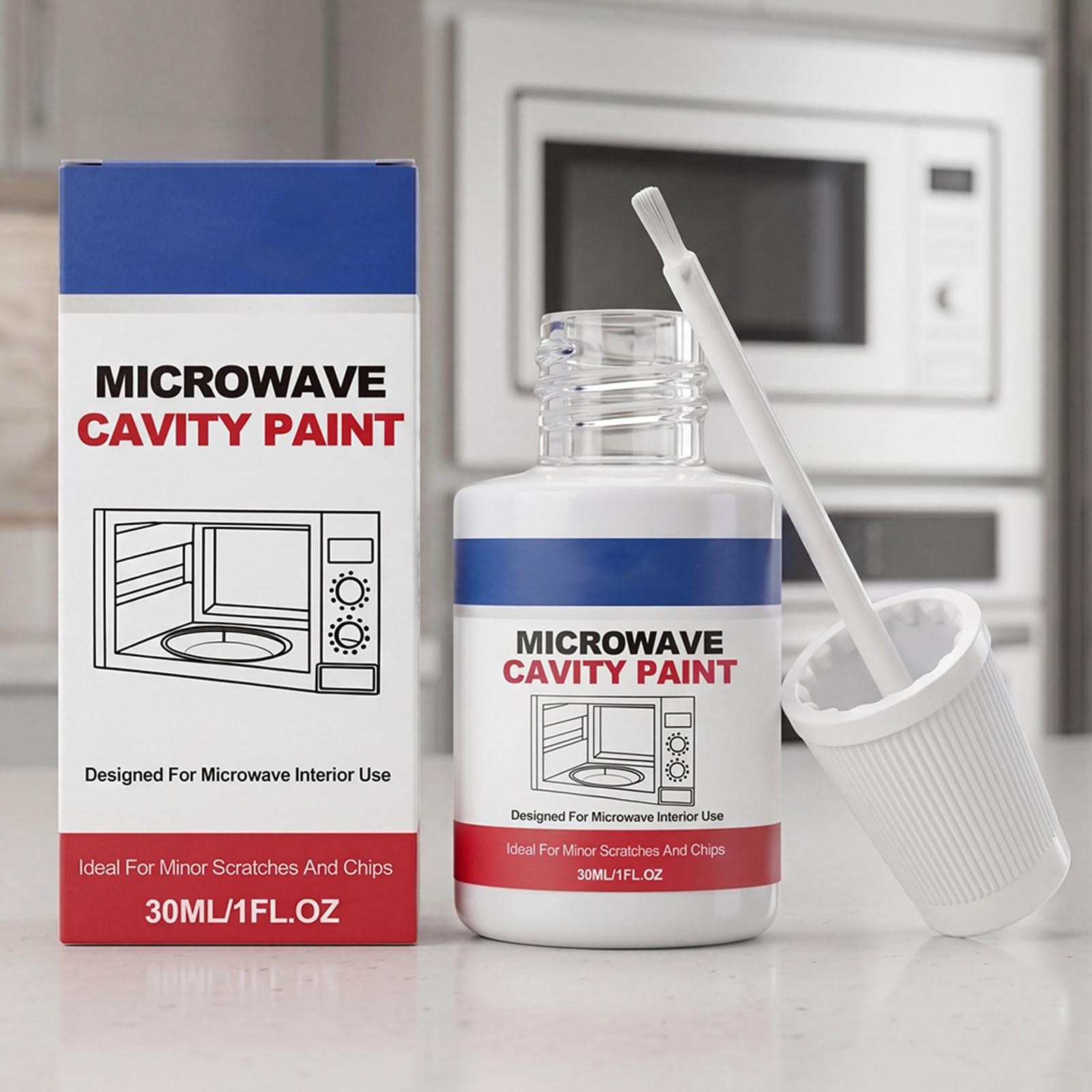 Commercial Kitchen Repair - 30 ml Hochglanz-Mikrowellen-Reparaturfarbe für Haushaltsgeräte, Reparaturbeschichtung