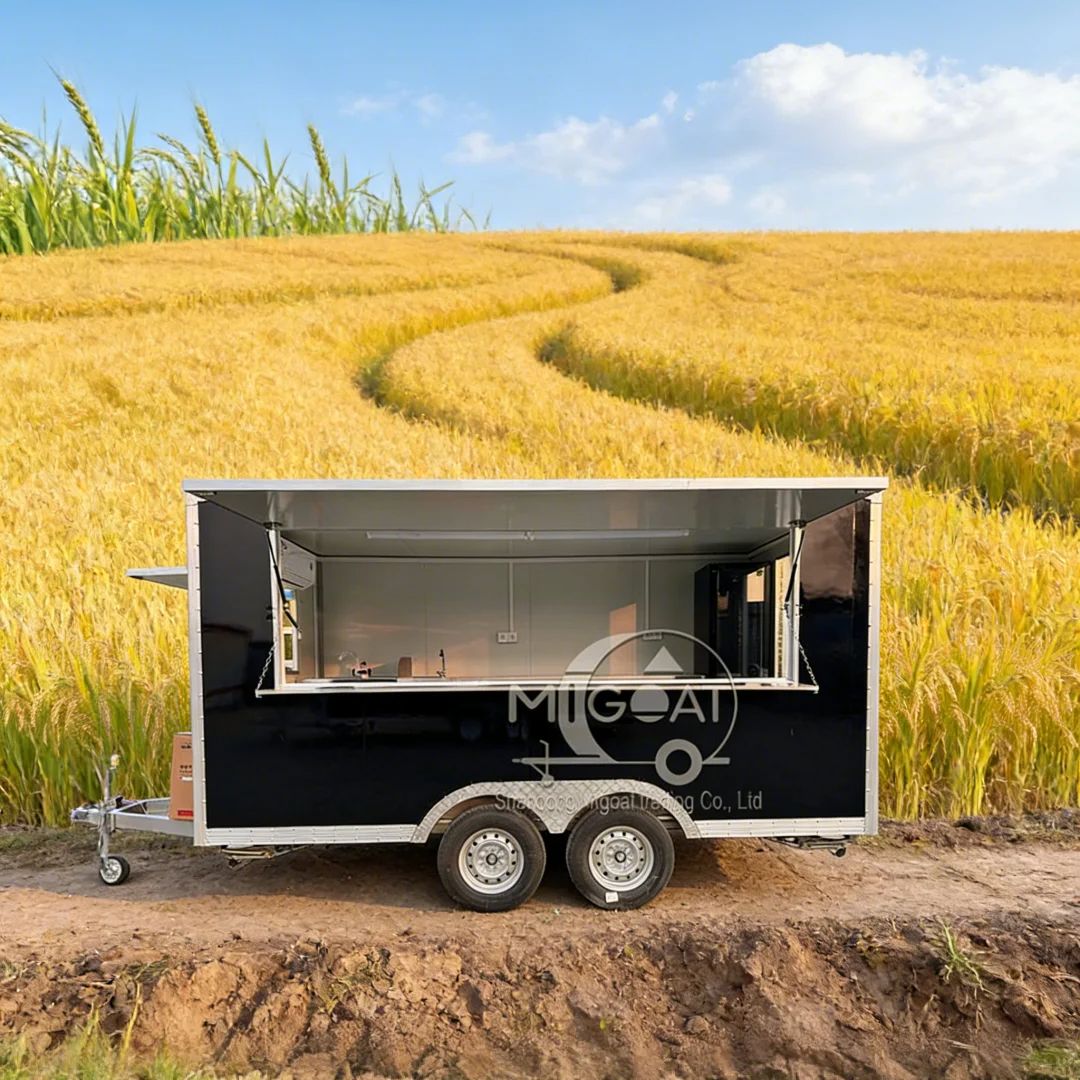 Commercial Kitchen Trailer - Mobiler Imbisswagen aus Edelstahl, kommerzieller Küchenanhänger,