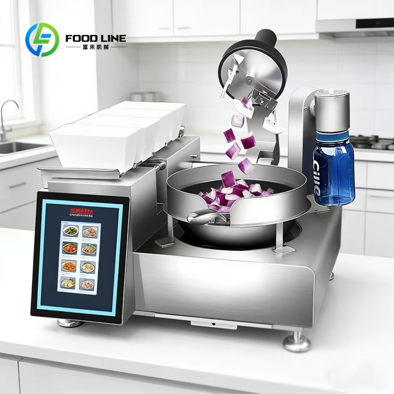 Commercial Kitchen Units - Kommerzielle Automatische Kochmaschine Auto-Rührbratengerät Intelligente Küchen-Restaurant-Lebensmittelverarbeitungseinheit