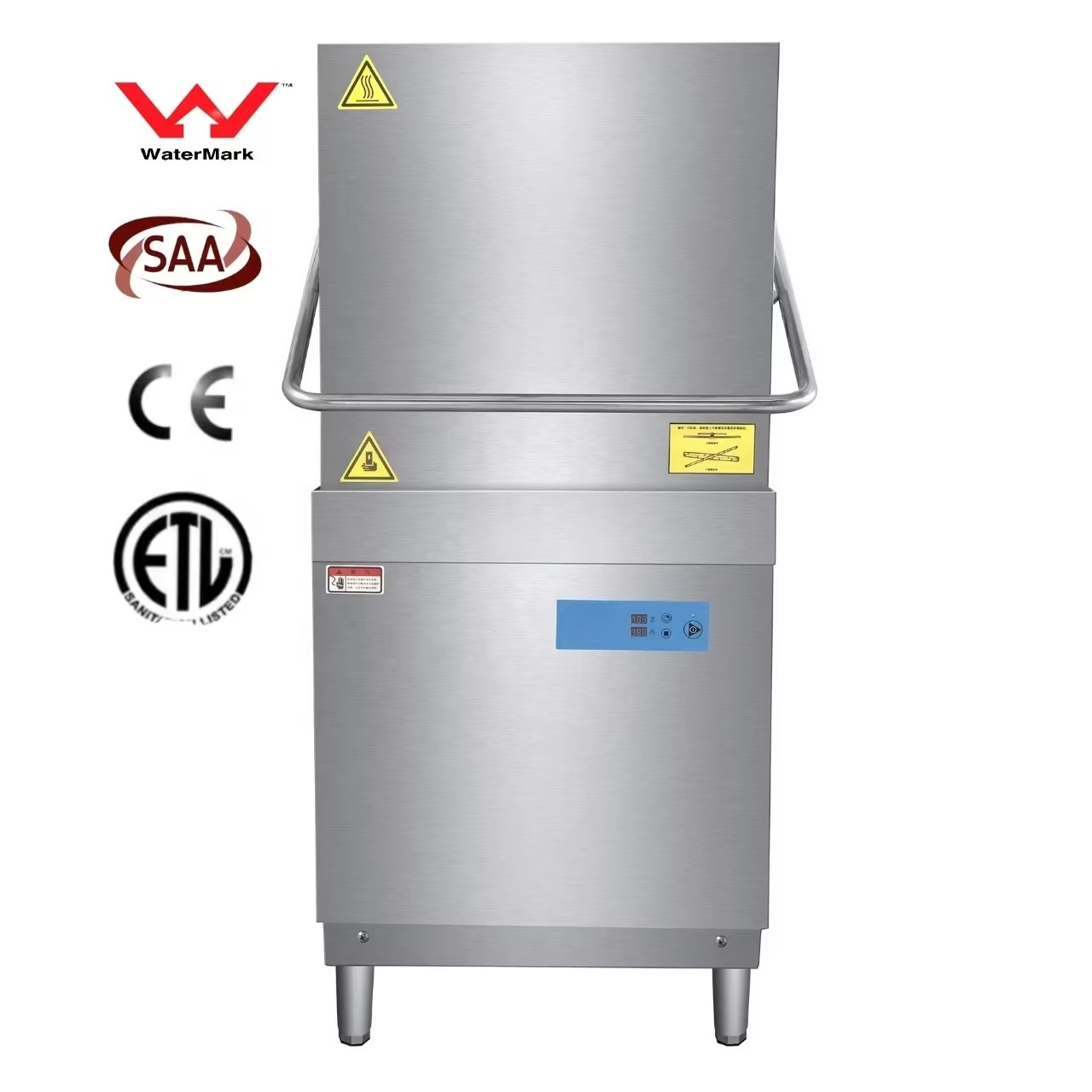 Commercial Kitchen Dishwasher - CE/ETL/Water Mark/SAA-zertifizierte gewerbliche Küchenausstattung, hocheffiziente Haubenspülmaschine.