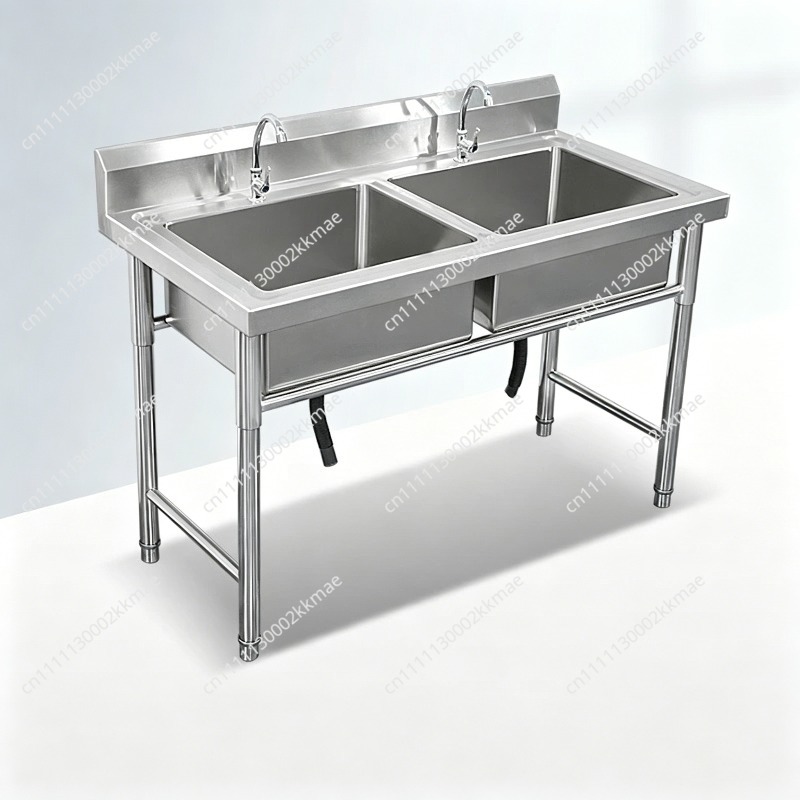 Commercial Kitchen Dishwasher - Gewerbliches 304 Edelstahl-Spülbecken mit Einzel-, Doppel-