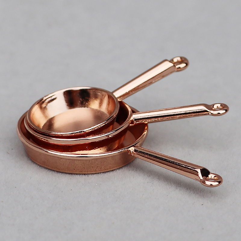 Commercial Kitchen Pots And Pans - Heißer Verkauf! 1 Set 1/12 Puppenhaus