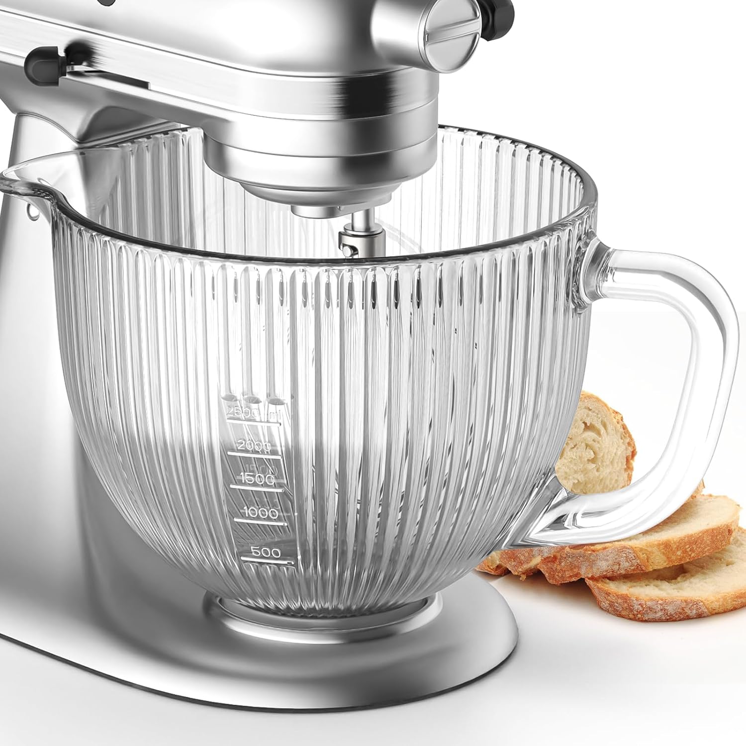 Commercial Kitchenaid - GVODE Glasschüssel für Kitchenaid Mixer, 4,5–5
