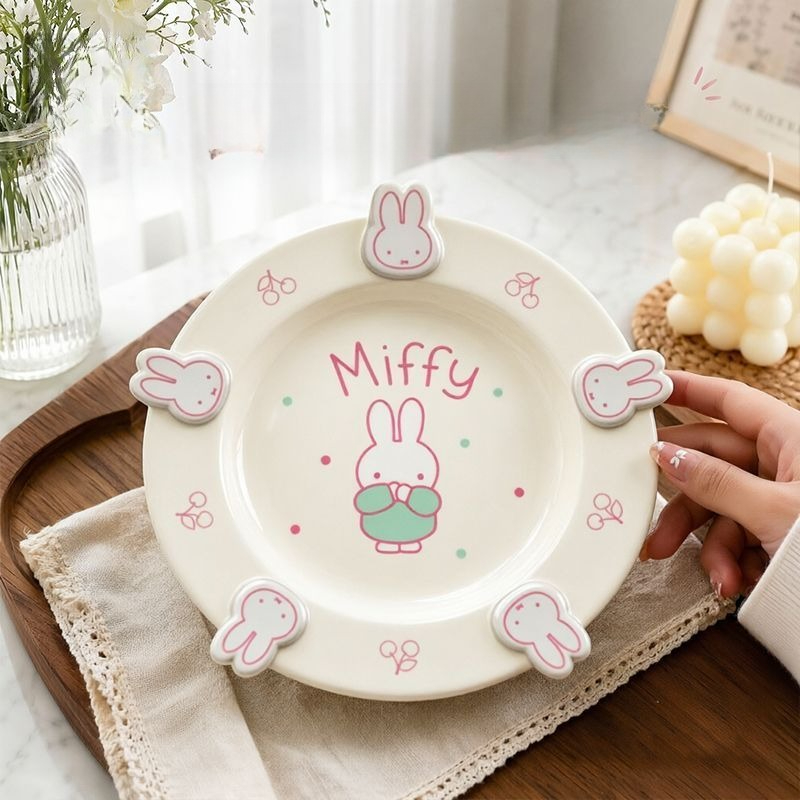Commercial Kitchen Items - Anime Miffy Teller aus Keramik Küchenutensilien