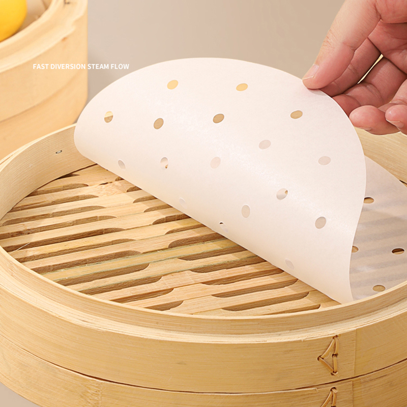 Commercial Kitchen Pots And Pans - 50 Stück Bambus-Dampfgarer-Papiere Einweg Antihaft-Dampfgarer-Matte Ölpapier