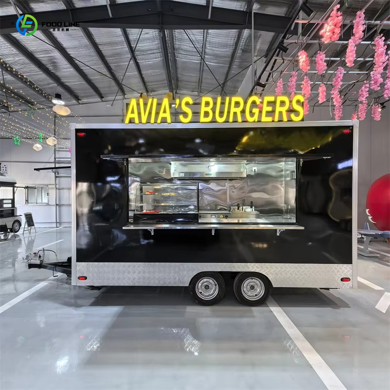 Commercial Kitchen Trailer - Mobiler Imbisswagen mit Edelstahlküche für BBQ,