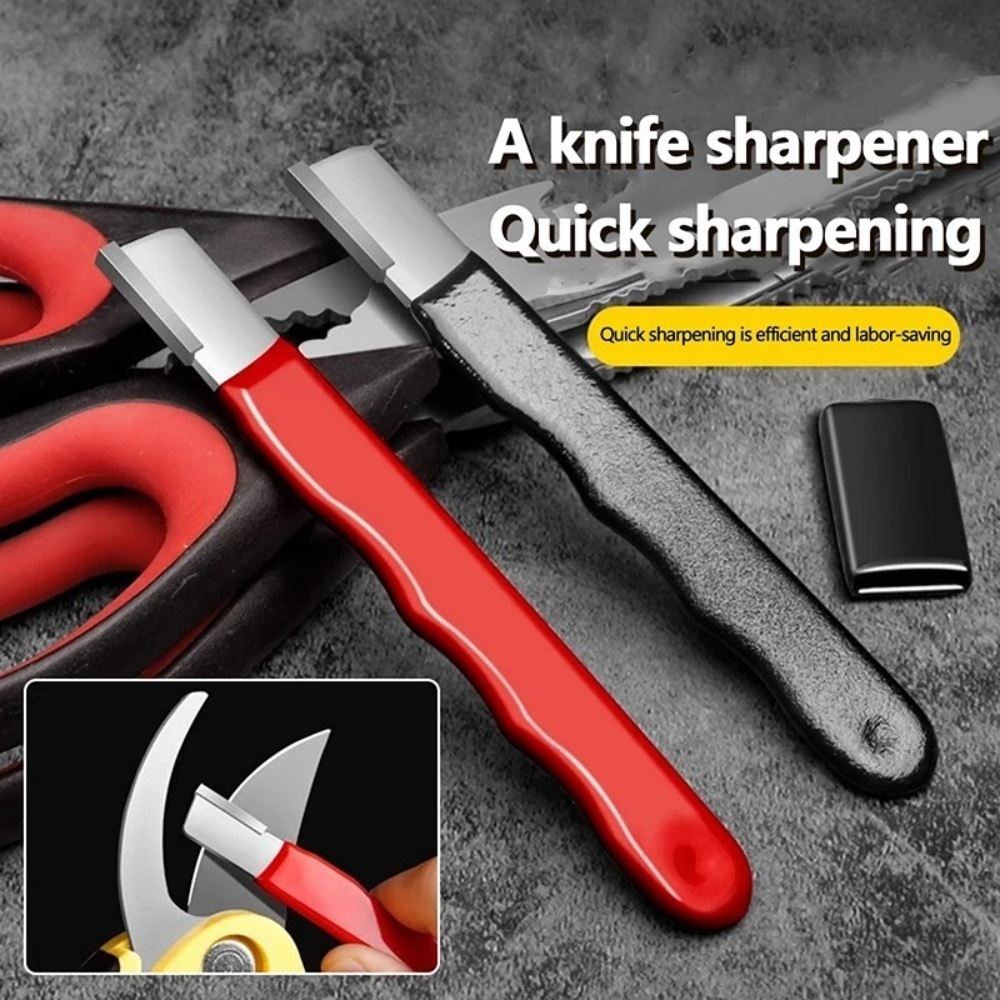Commercial Kitchen Knives - Professioneller Metall-Messerschärfer, Scherenschärfer, Hand-Schleifstein für alle