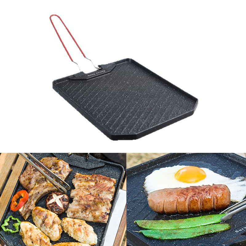 Commercial Kitchen Pots And Pans - Outdoor-Camping-Grillpfanne, antihaftbeschichtete Bratpfanne für den Haushalt,