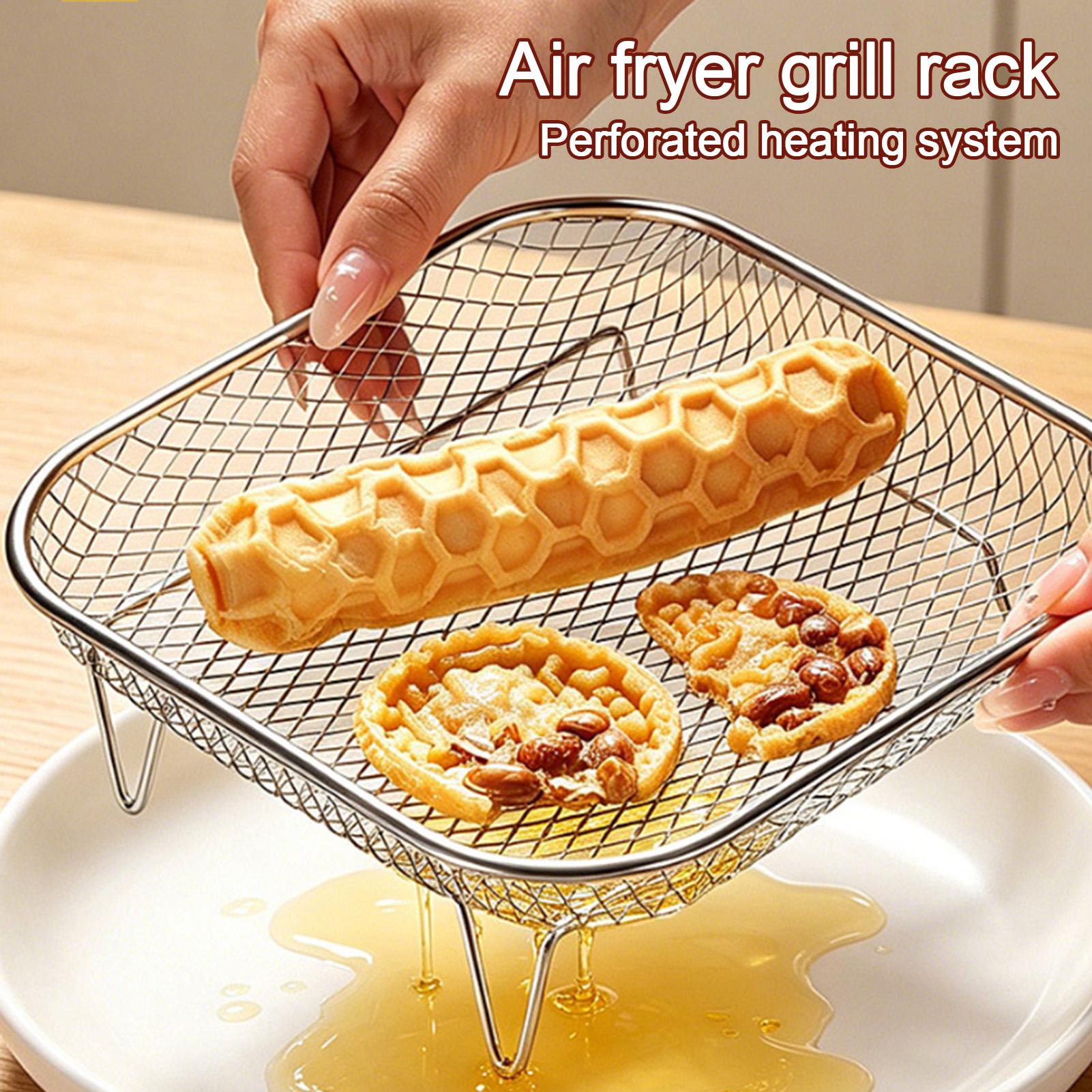 Commercial Kitchen Pots And Pans - Heißluftfritteusen-Gitterkorb aus Edelstahl, stapelbar, für verschiedene