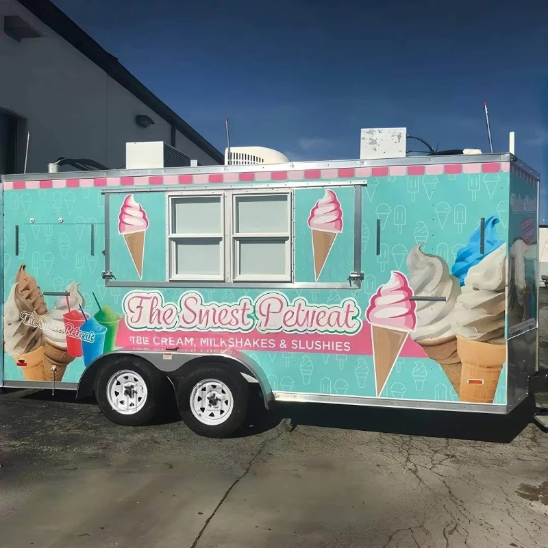 USA-zugelassener, maßgeschneid – Commercial Kitchen Trailer Bewertung und Preis