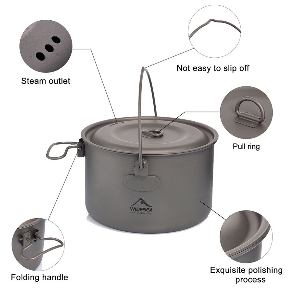Wideea Camping Geschirr Titan  – Commercial Kitchen Pots And Pans Bewertung und Preis