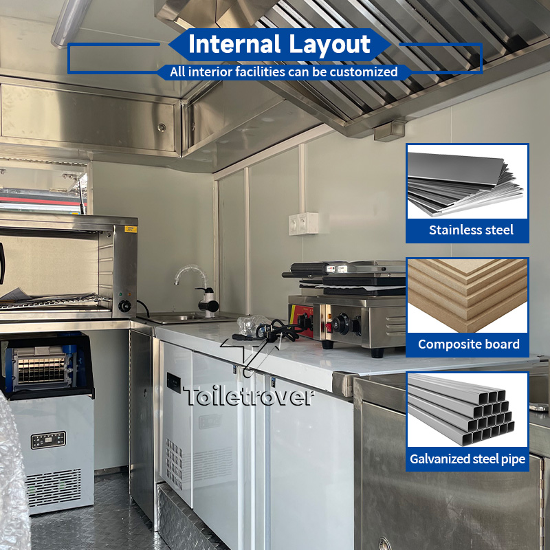 Outdoor-Imbisswagen für Gewerb – Commercial Kitchen Units Bewertung und Preis