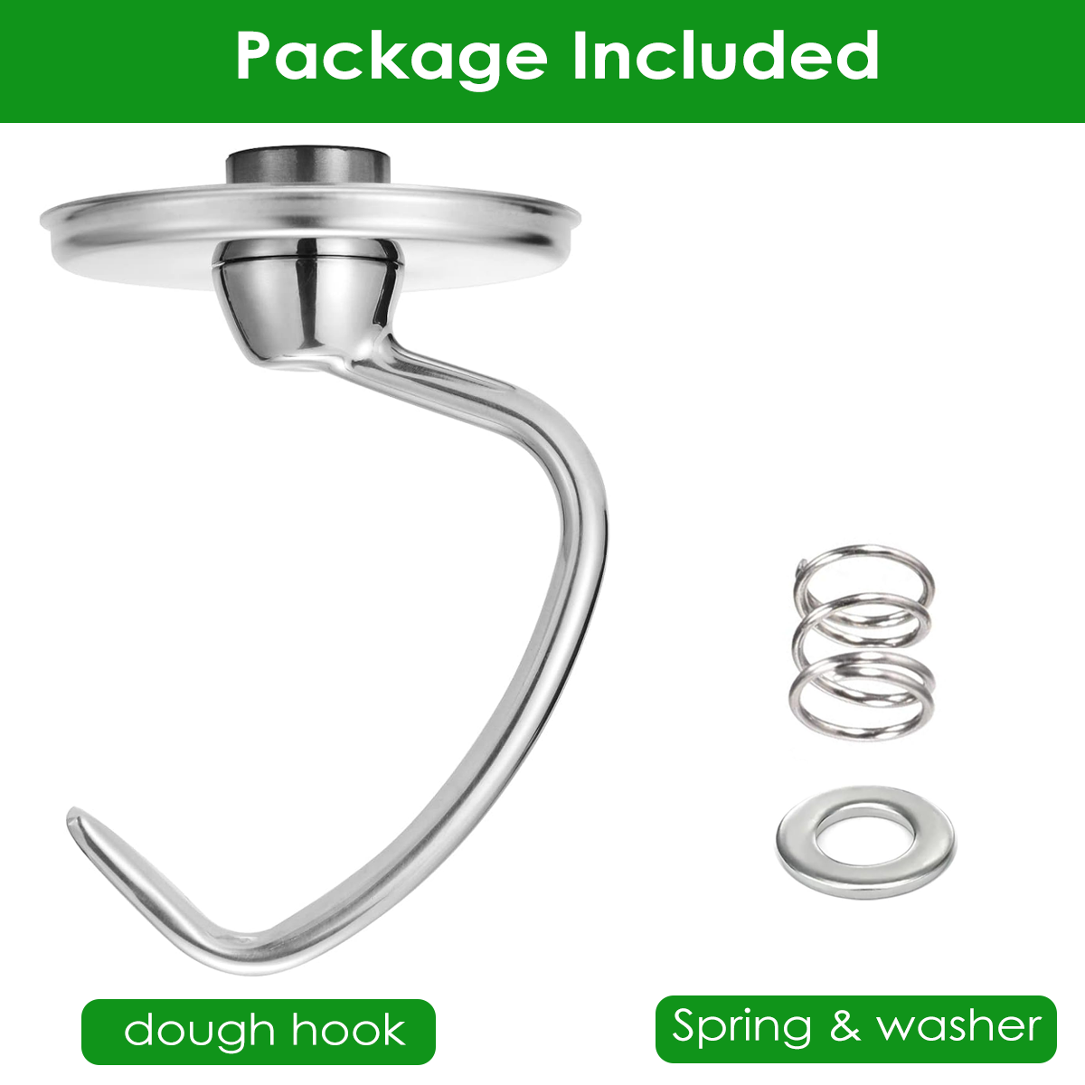 Edelstahl-Knethaken mit Feder  – Commercial Kitchenaid Bewertung und Preis