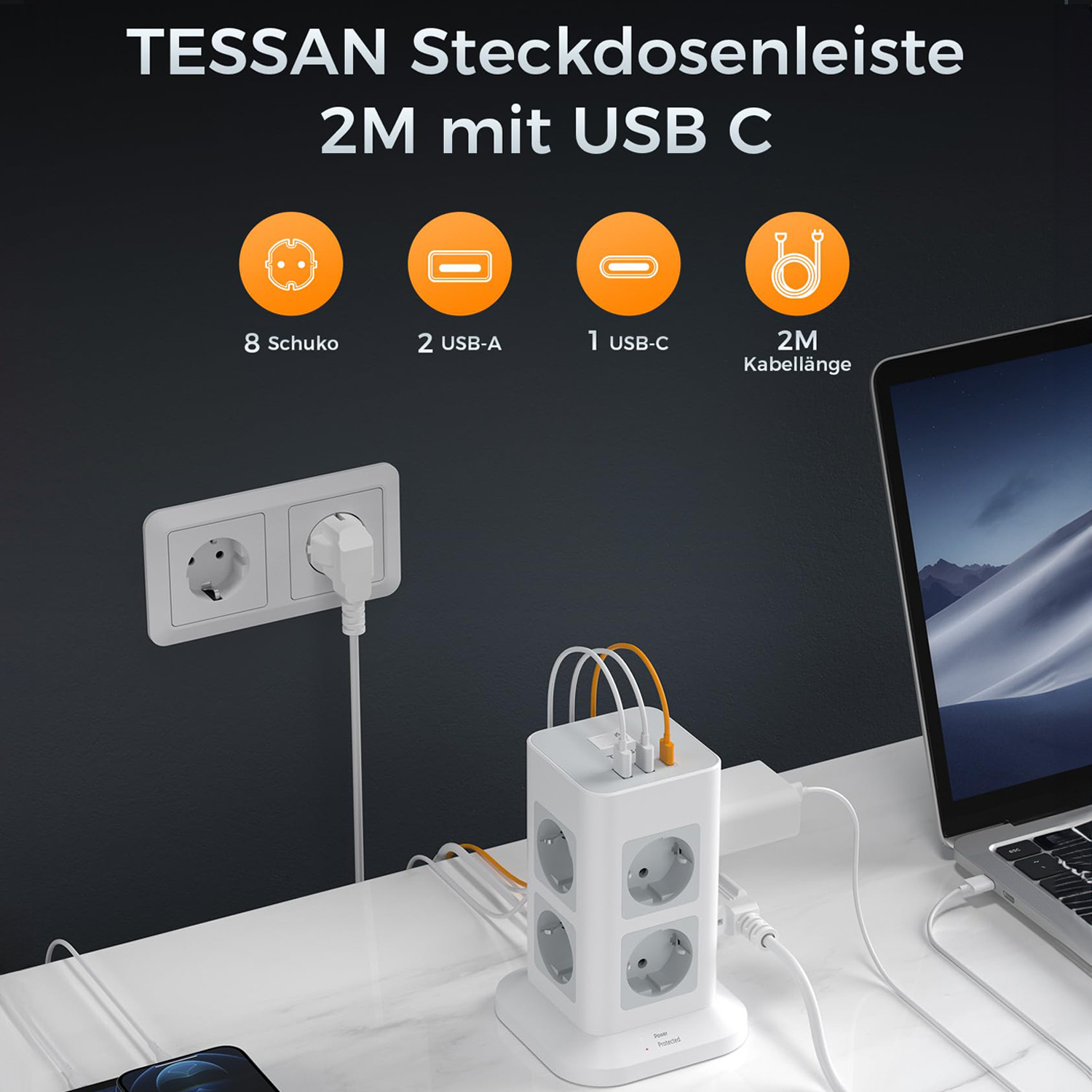 TESSAN Tower Steckdosenleiste, – Commercial Kitchen Outlets Bewertung und Preis